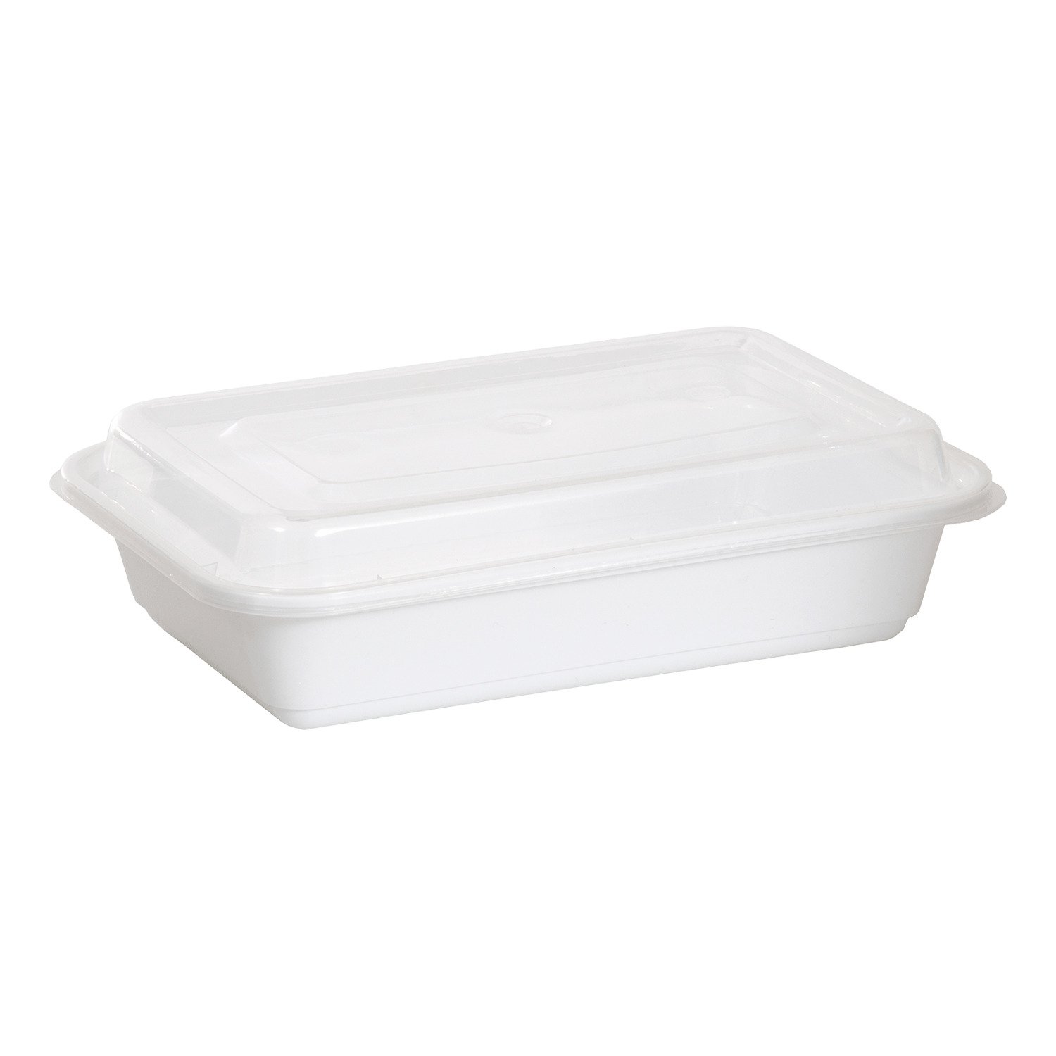RECTANGULAR TAKE OUT PP CONT. 475ml w/LID 8/PK (Bx/5) - Image 2