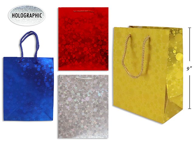 holographic giftbag m 7x9x4"