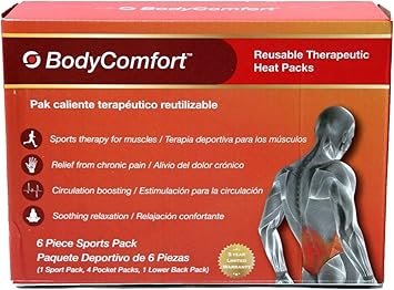 bodycomfort lower back heatpack 6pc