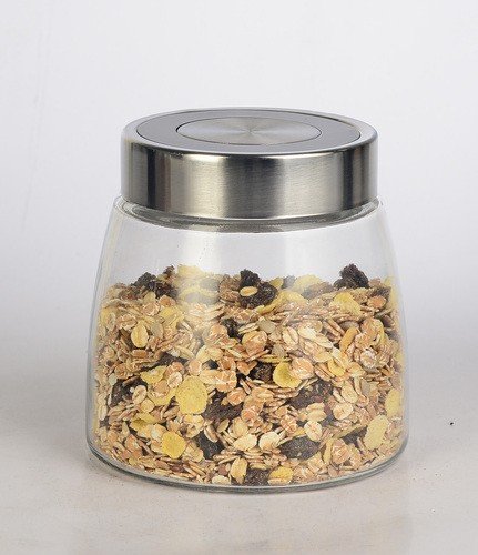 glass jar w/ screw top metal lid (900ml)