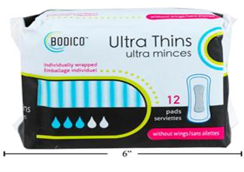 bodico night pads w/wings (pk10)