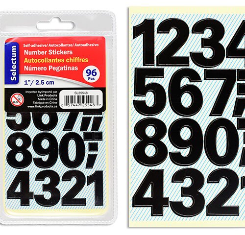 number stickers