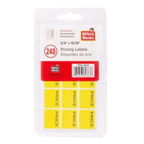 pricing labels
