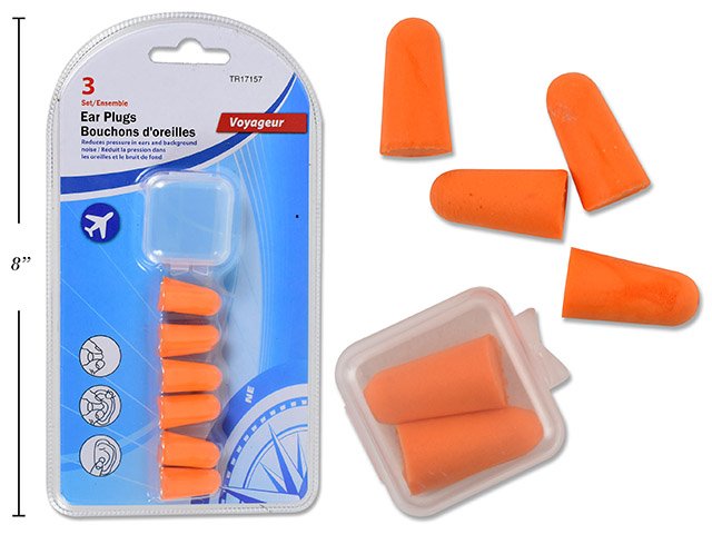 ear plugs pk of 3