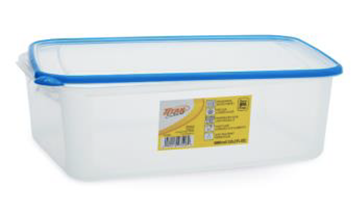 S-LARGE SHORT RECTANGLE FOOD CONTAINER 4.0L 24/CS