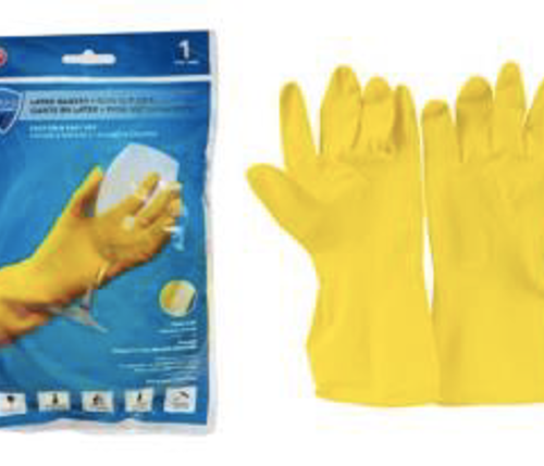 SANI-GUARD RUBBER GLOVES LARGE (Bx/10)
