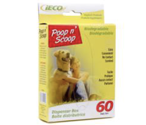 iECO POOP-N-SCOOP BAGS 60/BX x 10/CS