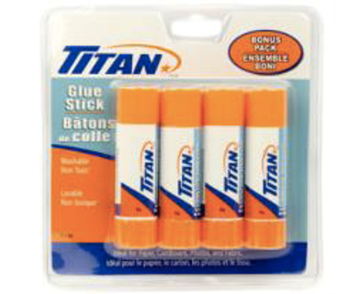 TITAN GLUE STICKS 8G X 4PK (Bx/10)