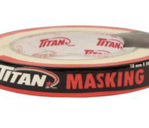 TITAN MASKING TAPE 18mm X 50m 48/CS