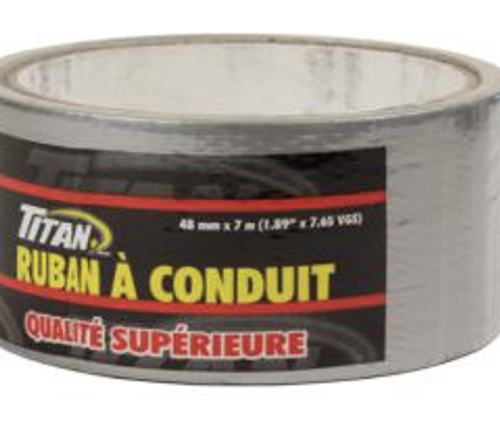 TITAN PREMIUM SILVER DUCT TAPE 48mmx7m 10/CS