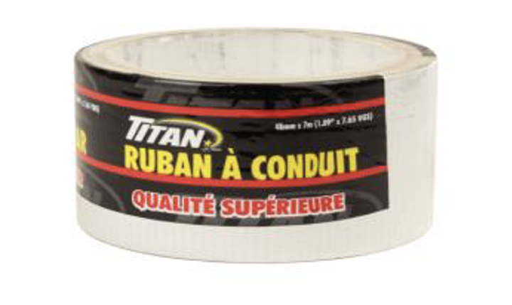 TITAN PREMIUM WHITE DUCT TAPE 48mm x 7m 24/CS