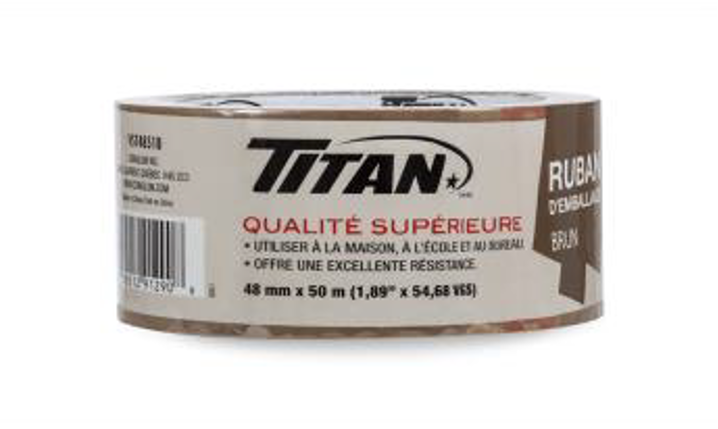 TITAN TAN TAPE INDIVIDUALLY WRAPPED 48mm x 50m 36/CS
