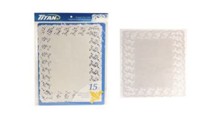 TITAN PAPER DOILIES 10 X 14.5" 15/PK x 24/CS