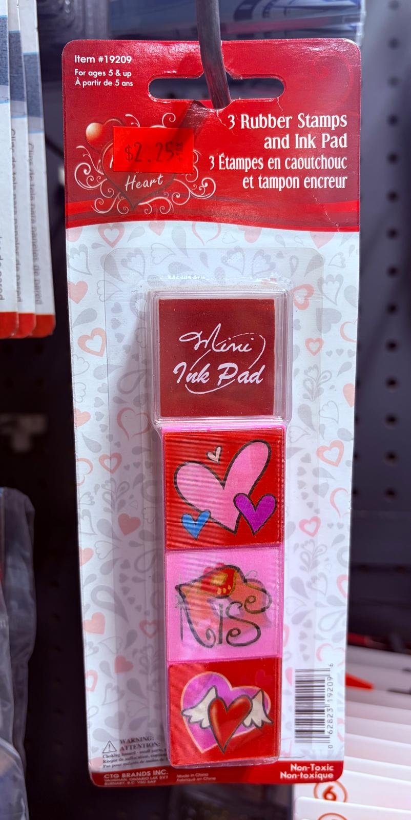 3 rubber stamps