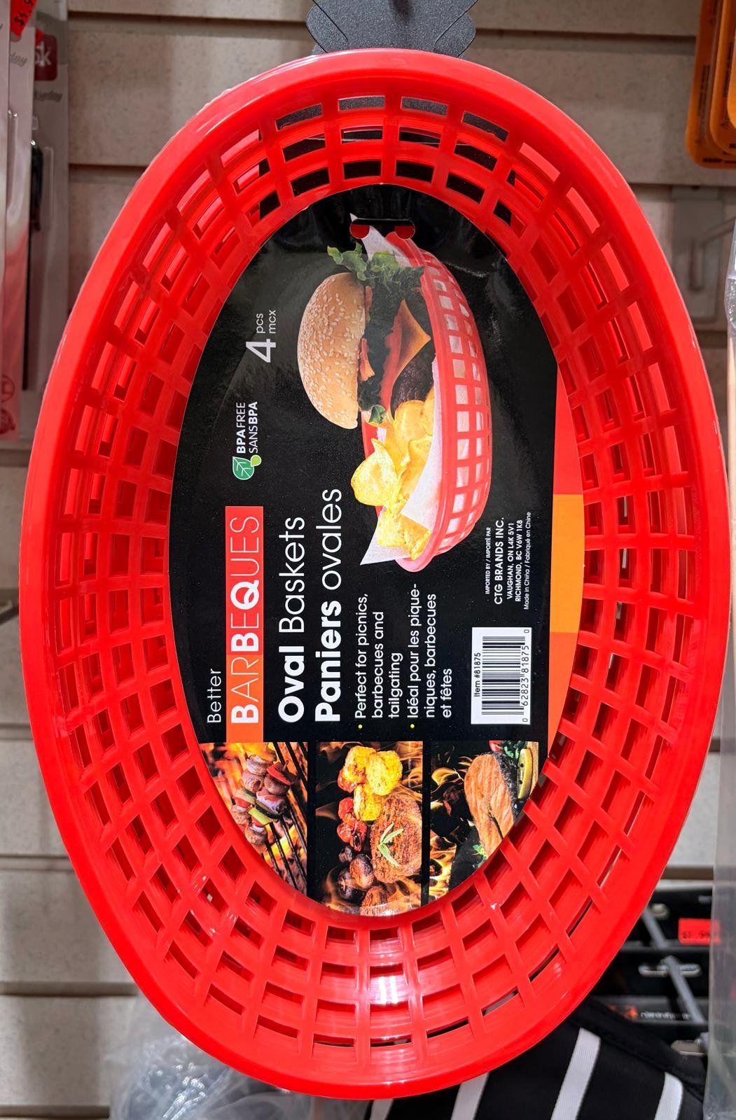 oval basket 10.5"dia (pk/4)