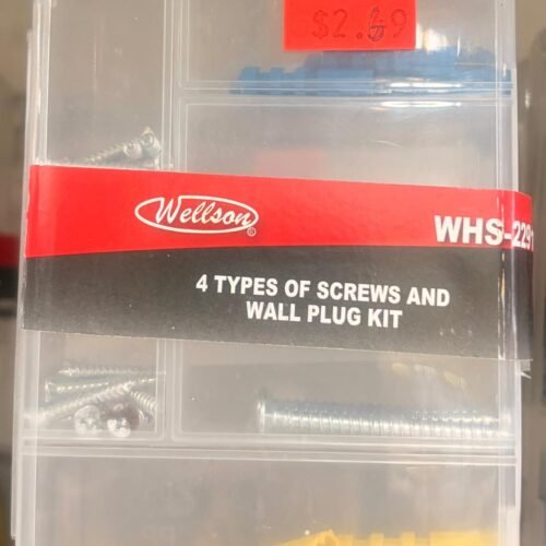 4 type screws and wall plug kit