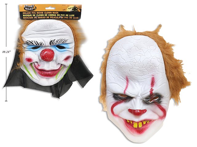 deluxe pvc movie clown mask