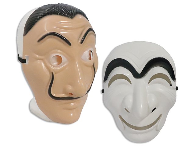vacuum formed robbery mask