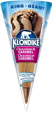 chocolate caramel cone