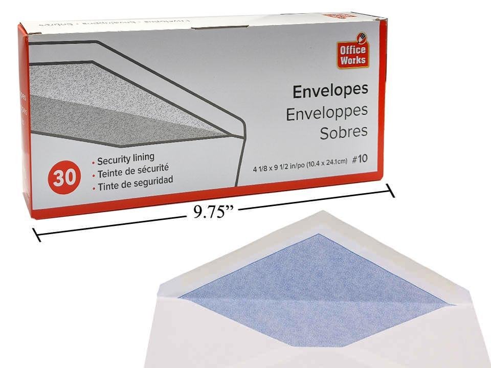 security envelopes (pk30)