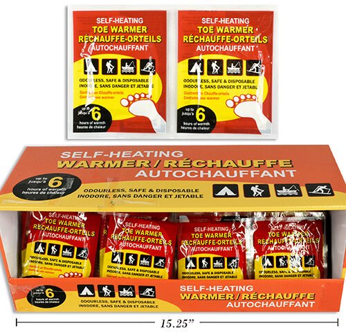 self heating insole foot warmers. non (pk2)