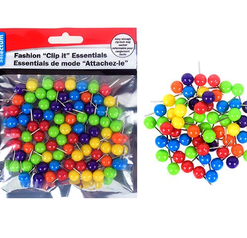 brite round push pins (pk80)