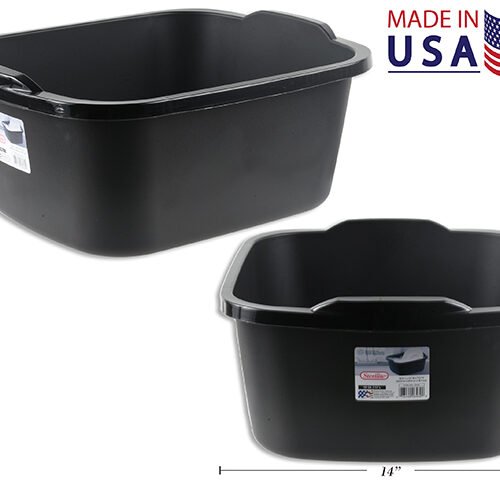 dishpan black 17x14x7"