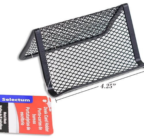 desk card holder black