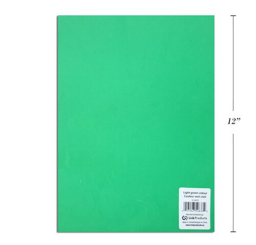 eva foam sheets light green, 9x12" 2 mm