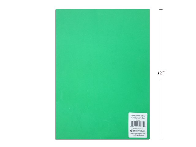 eva foam sheets light green, 9x12" 2 mm