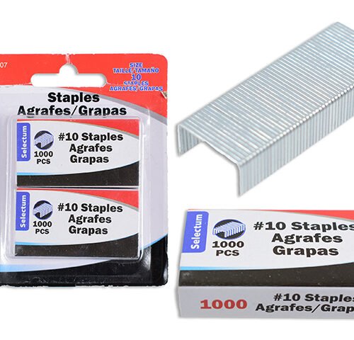 #10 size staples 1000pcs (pk/2)