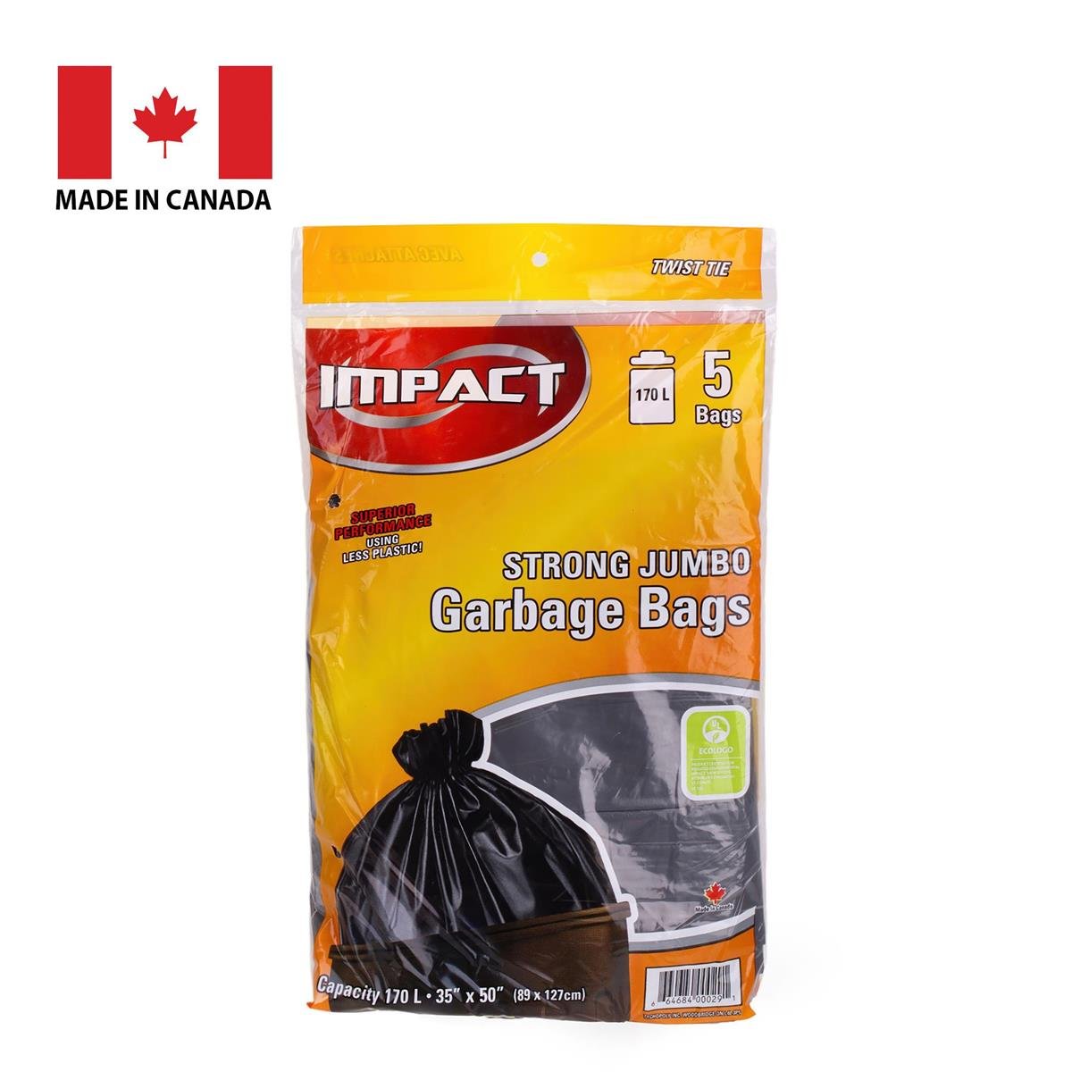 35x50" strong outdoor jumbo garbage (pk5)