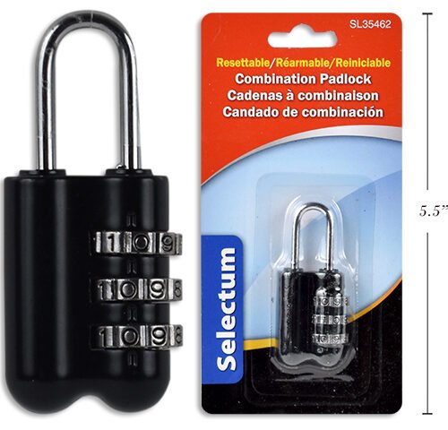 resetable combination padlock