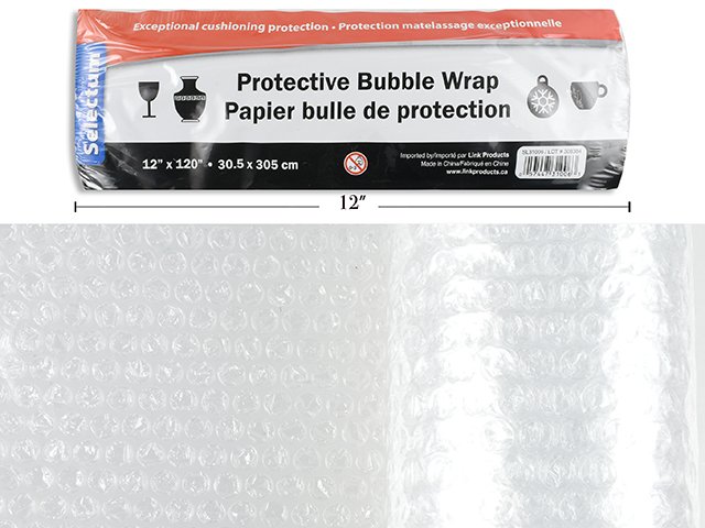protective bubble wrap, 12"x120"