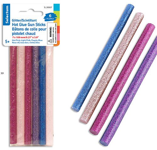 glitter glue sticks (pk6)