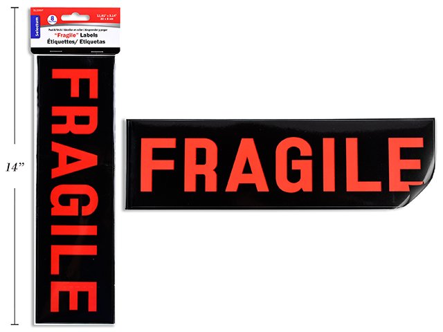 "fragile" large stickers