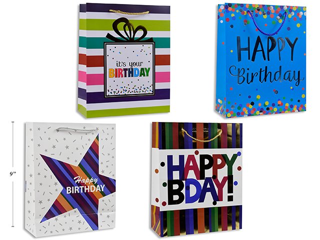 hbd gift bag xl 31x42x12cm