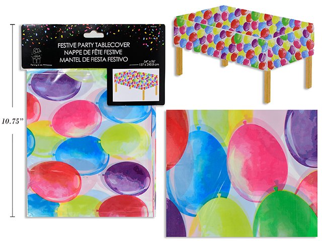 party plastic tablecover 54x96"