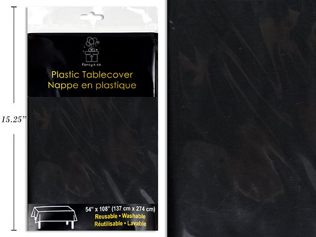 black table cover 54x108"