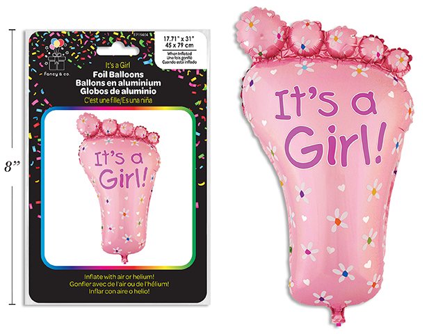 it's a girl balloon 45x79cm (foot design)