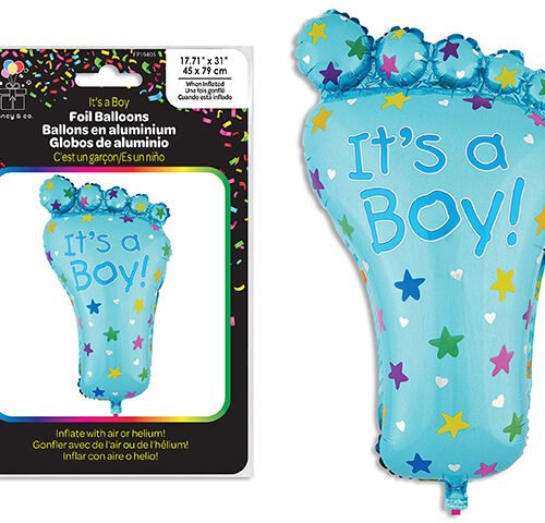 it's a boy balloon 45x79cm (foot design)