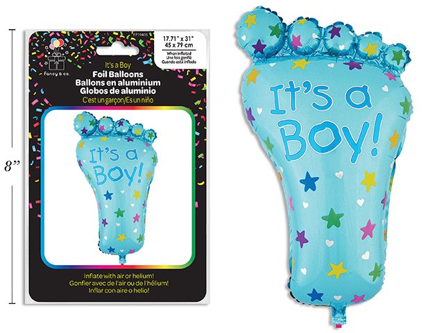 it's a boy balloon 45x79cm (foot design)