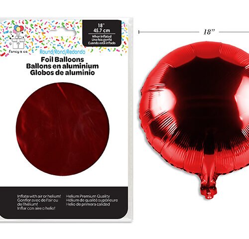 red foil balloon 18" round