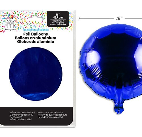 royal blue foil balloon 18" round