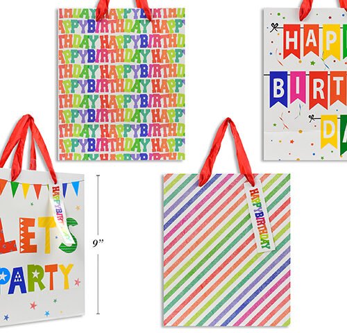 let's party gift bags s 18x23x10cm