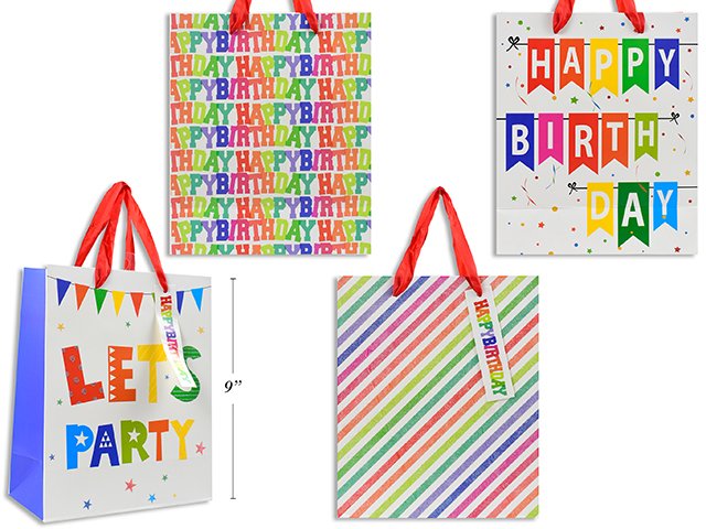 let's party gift bags s 18x23x10cm