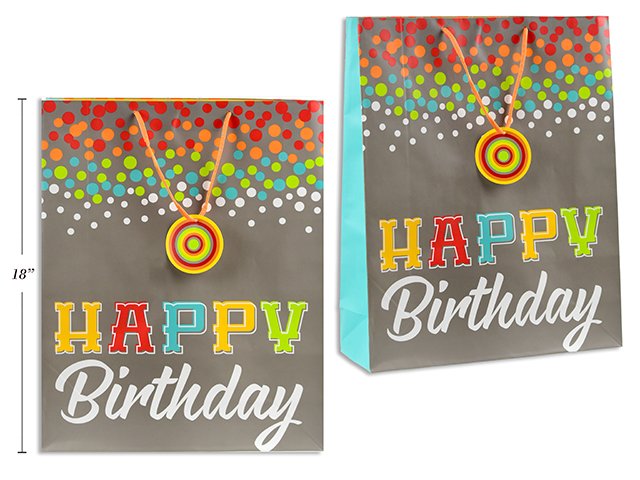 hbd gift bag 18x14x5"