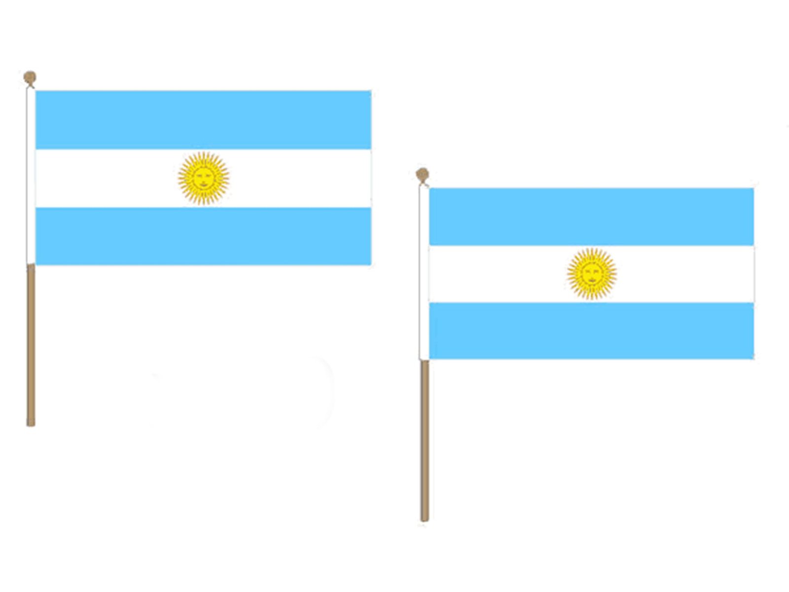 argentina flag stick (45x30cm)