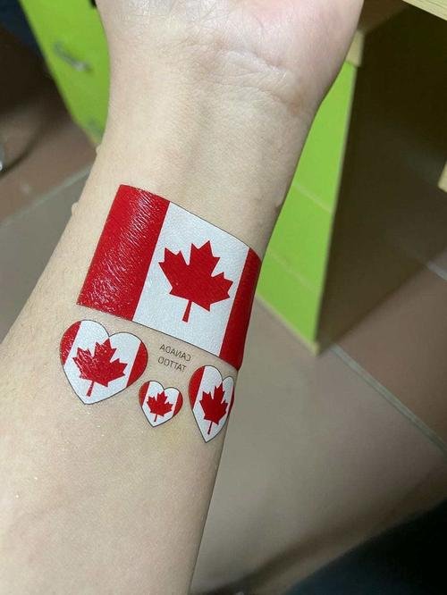 canadian flag tattoos