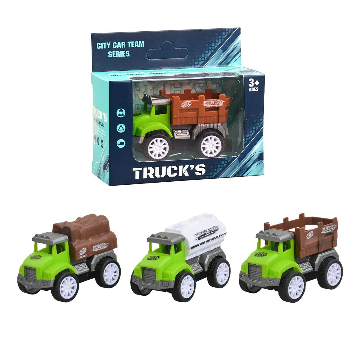 Pull Back Action Farm Truck
